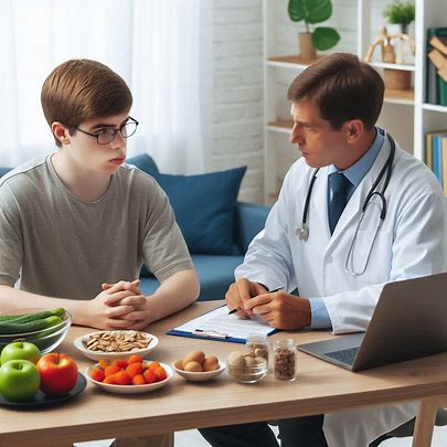 austism patient and doctor